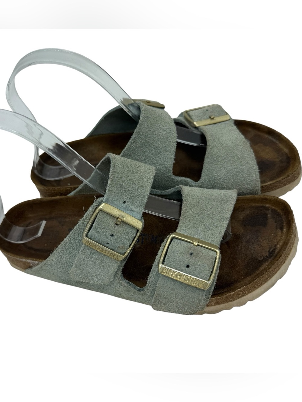Birkenstock Arizona Women's Size 6 US 37 EU green Birko-Flor Sandals